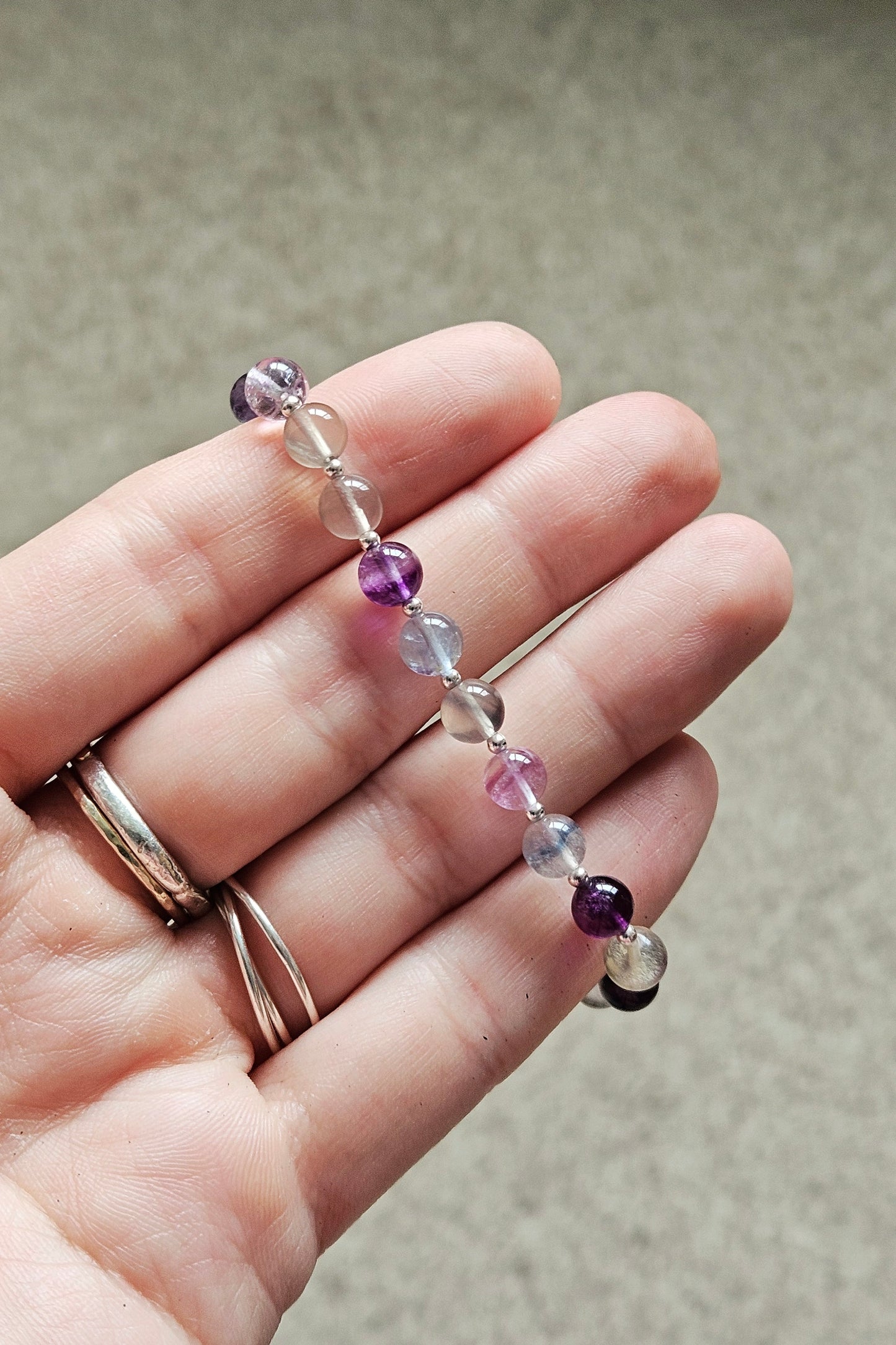 Gemstone Bracelet - Fluorite #2