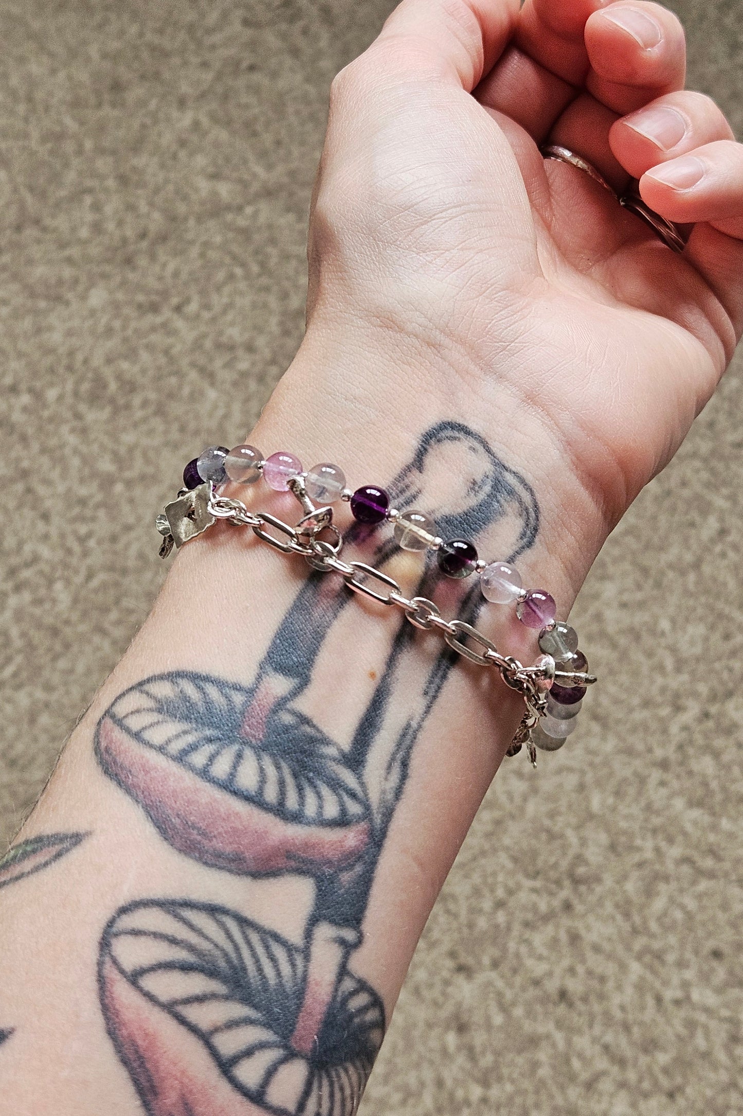 Gemstone Bracelet - Fluorite #1