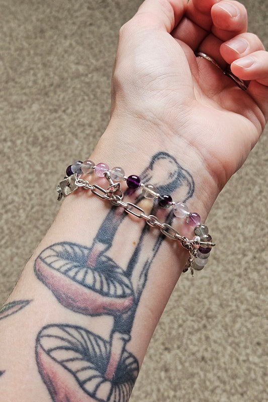 Gemstone Bracelet - Fluorite #1