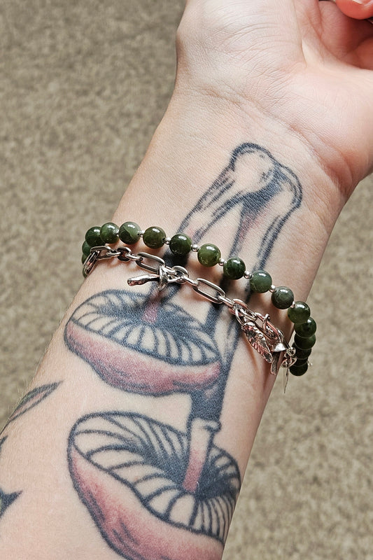 Gemstone Bracelet - Nephrite Jade